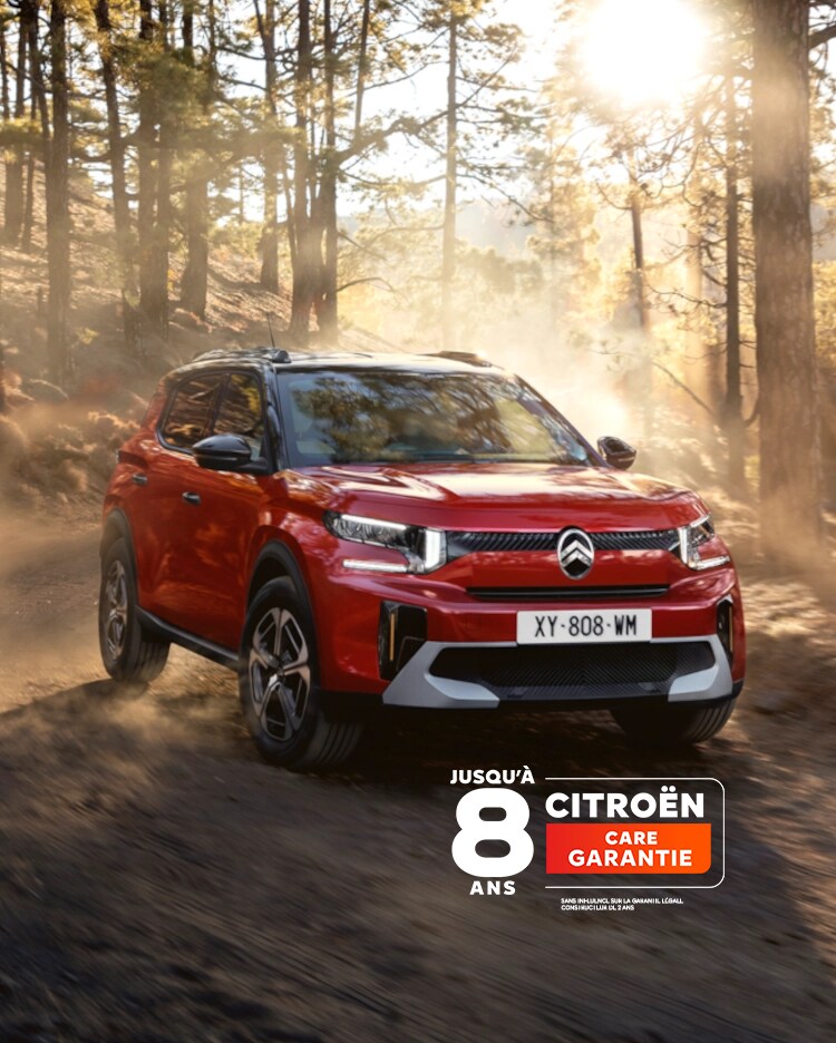 New ë-C3 Aircross in a forest